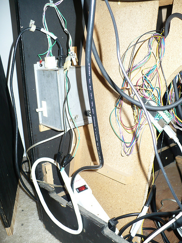 Wired a power strip into the original power supply